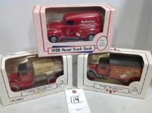 1931 Budweiser Hawkeye Bank, 1950 Budweiser Panel truck, Anheuser Busch Delivery truck