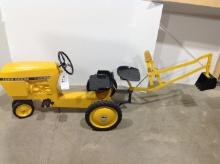 John Deere 55 Industrial Pedal w/backhoe on the rear