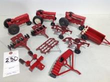 misc. collection of vintage farm toys