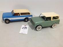 2 International Scouts, vintage, by Ertl