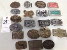 assortment of misc. belt buckles