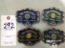misc. UAW belt buckles+A276A277:B292A278:B292A279:B292A280:BA137:B292