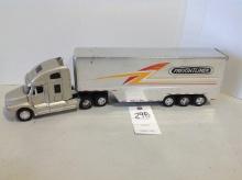 Freightliner semi and trailer