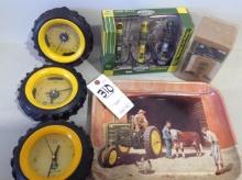 assortment of John Deere items