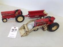 2 International tractor w/International loader & spreader