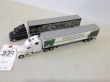 2 John Deere semi's, 6015 series, Celebrating 50 years