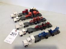 5 semi's w/International, AC, Deutz, Ford & Massey Ferguson