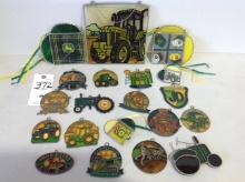 assortment of John Deere sun catchers, some dated