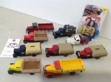 vintage trucks and banks, christmas tree is loose