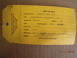 MECHANICAL SPECIALTIES MDL 601 CARGO HOOK