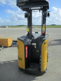 CAT MDL NR4000 24-VOLT ELECTRIC STAND ON FORKLIFT, 4,000 LB, TRIPLE STAGE 20' MAST W/BASSI SR-4803 C