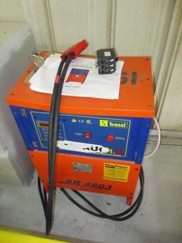 CAT MDL NR4000 24-VOLT ELECTRIC STAND ON FORKLIFT, 4,000 LB, TRIPLE STAGE 20' MAST W/BASSI SR-4803 C