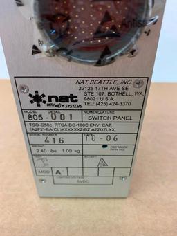 KING AIR NAT AUDIO SWITCHING PANELS 805-001 (AR)