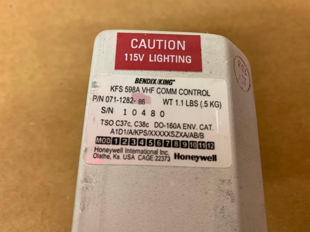 BENDIX/KING KFS-598A VHF COMM CONTROLS 071-1282-86 (1-REPAIRED, 1-INSPECTED)