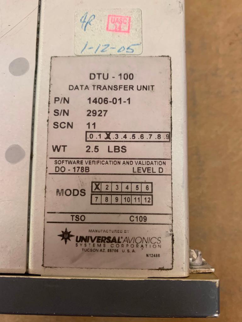 UNIVERSAL DTU-100 DATA TRANSFER UNIT 1406-01-1 (AR)
