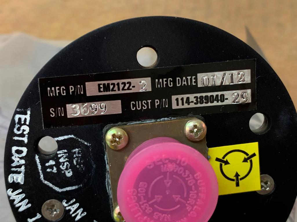 BEECH ELECTROMECH FUEL LEVEL SENSOR EM2122-2 [ALT: 114-389040-29] (REPAIRED)