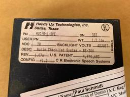 (LOT) CONTROL PANELS (1) HUC/G-1-BPE, (1) 1616-052-02, (1) 071-1060-06, (1) 065-0032-01 (AR)
