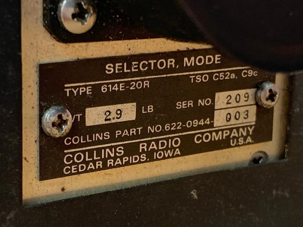COLLINS AVIONICS(1) DPU-84 622-9682-004, (1) 590A-3K1 622-4394-042, (1) 614E-20R 622-0944-003 (NEED