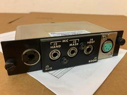 CASA CN-235 AVTECH MICROPHONE/HEADSET JACK PANEL 5127-1-1 (REPAIRED)