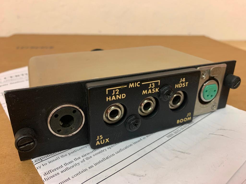 CASA CN-235 AVTECH MICROPHONE/HEADSET JACK PANEL 5127-1-1 (REPAIRED)