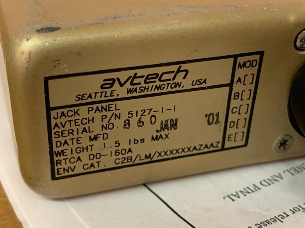 CASA CN-235 AVTECH MICROPHONE/HEADSET JACK PANEL 5127-1-1 (REPAIRED)