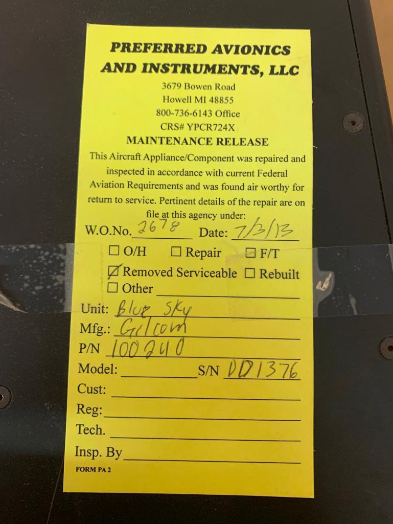 GILCOM BLUE SKY NETWORK D-1000C MODEM UNIT 100240 (AR)