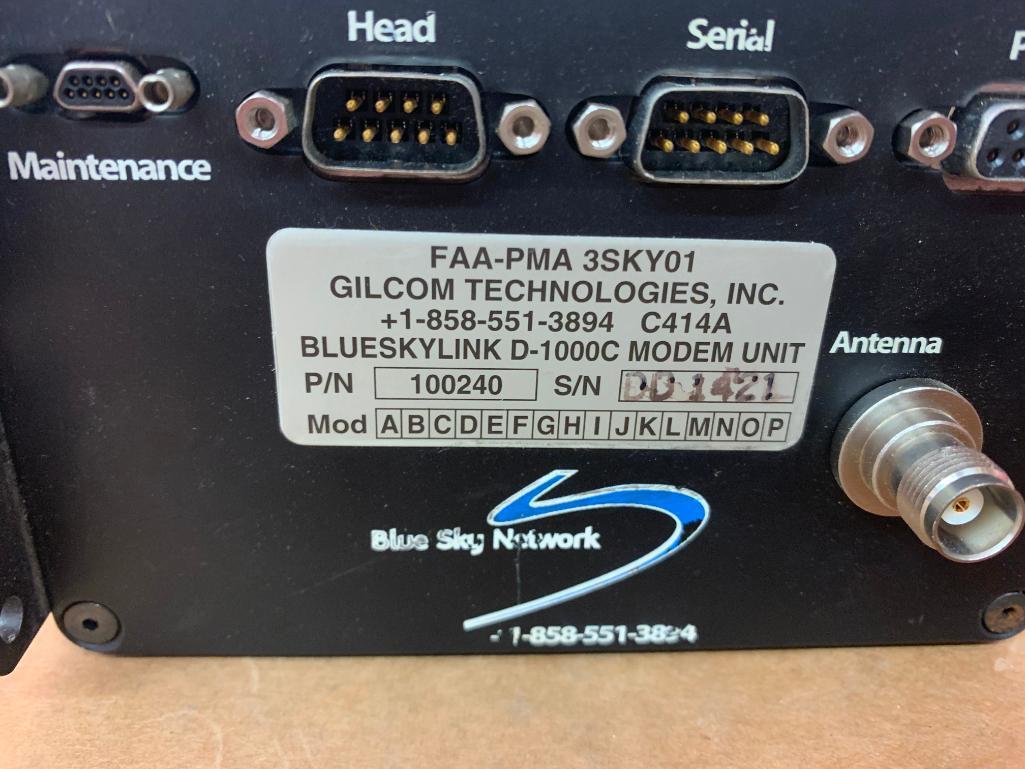 GILCOM BLUE SKY NETWORK D-1000C MODEM UNIT 100240 (AR)