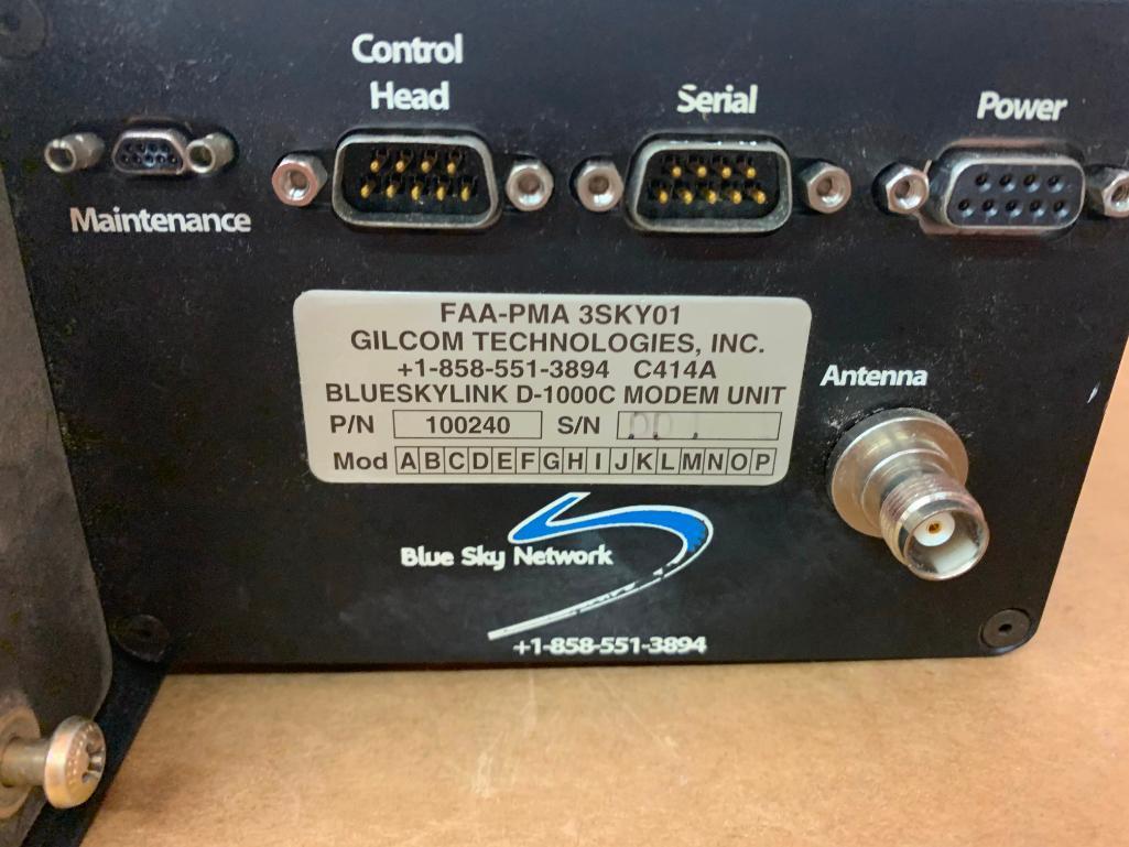 GILCOM BLUE SKY NETWORK D-1000C MODEM UNIT 100240 (AR)