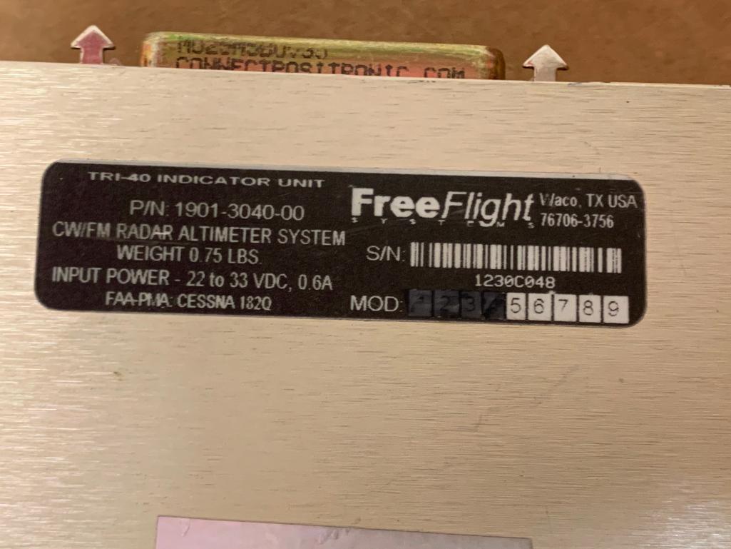 FREEFLIGHT TRI-40 RADAR ALTIMETER INDICATOR 1901-3040-00 (AR)