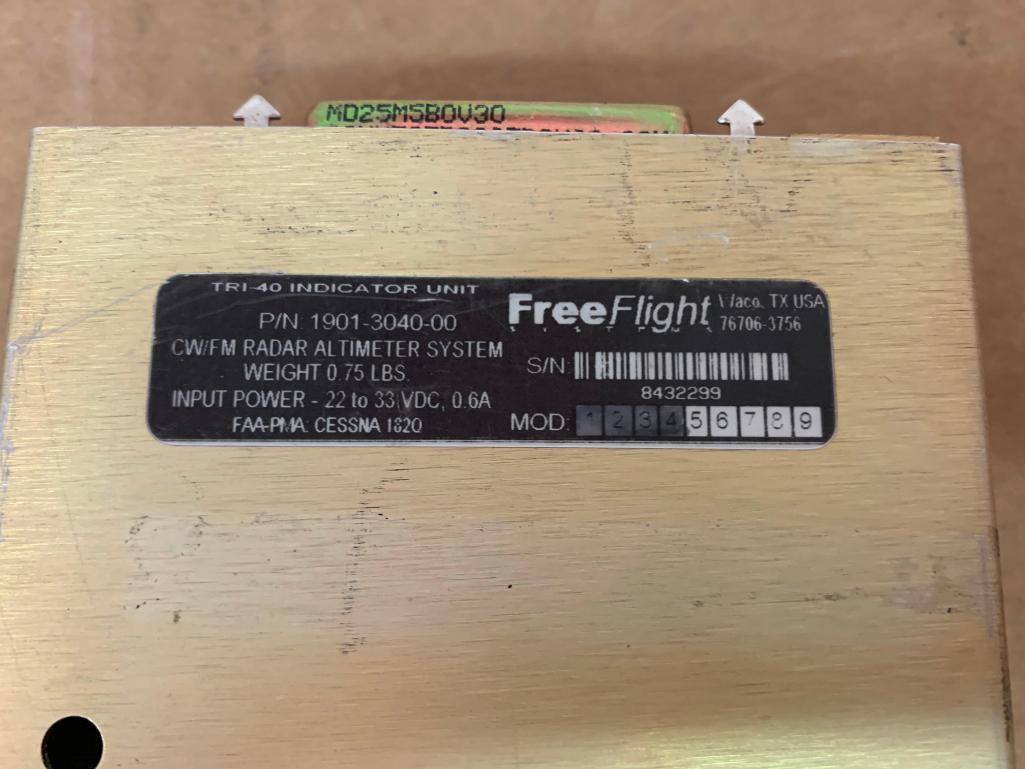 FREEFLIGHT TRI-40 RADAR ALTIMETER INDICATOR 1901-3040-00 (AR)