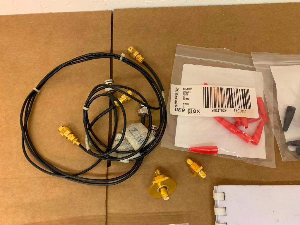 (LOT) ASSORTED CABLES, MANUALS, ETC