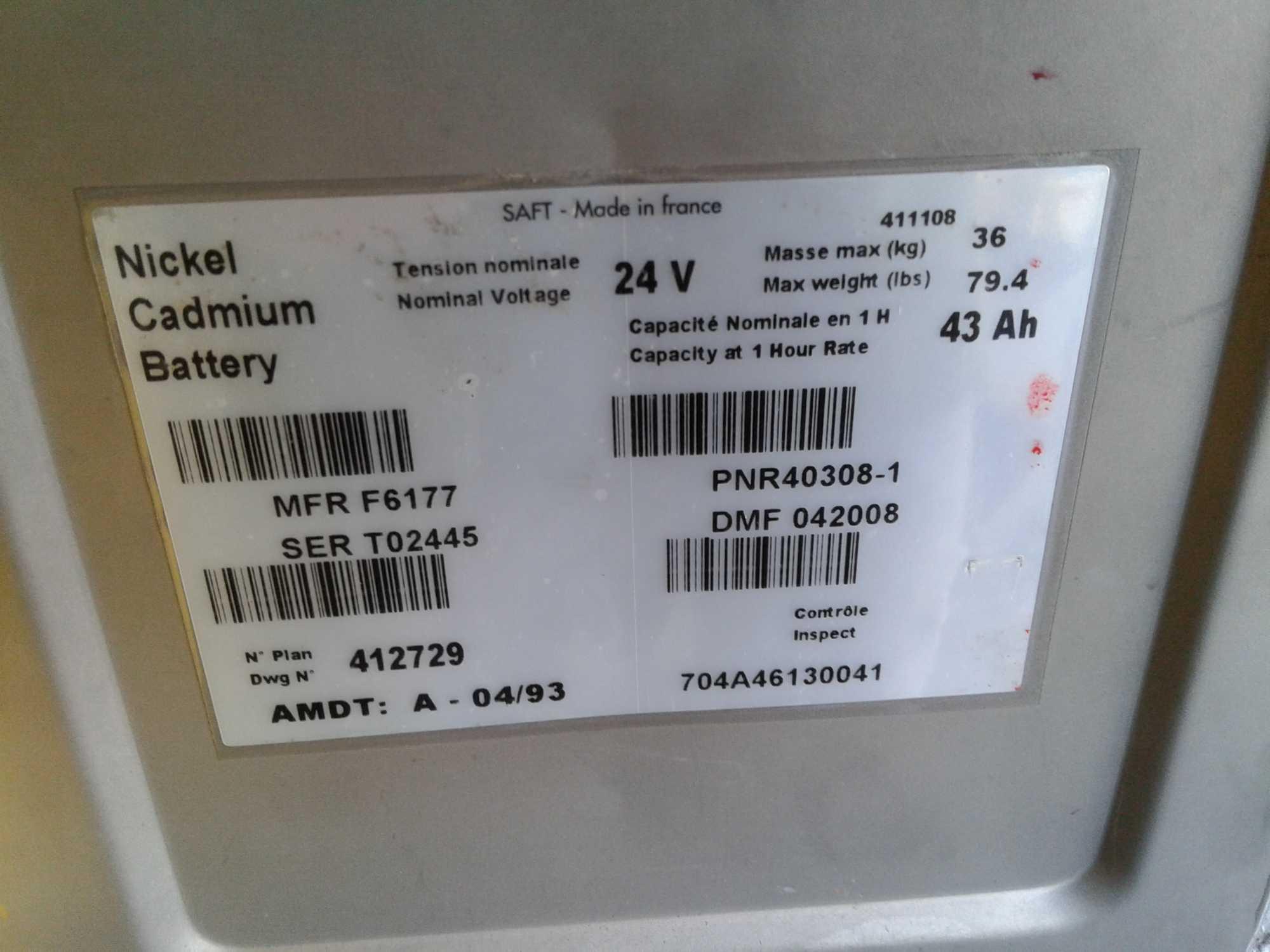SAFT BATTERIES 40308-1 (OVERHAULED)