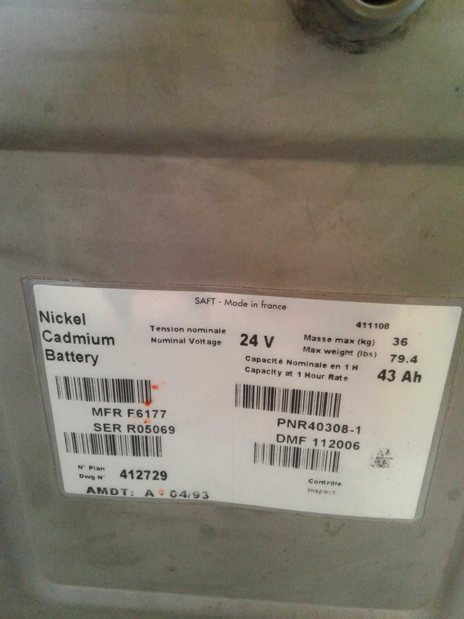 SAFT BATTERIES 40308-1 (OVERHAULED)