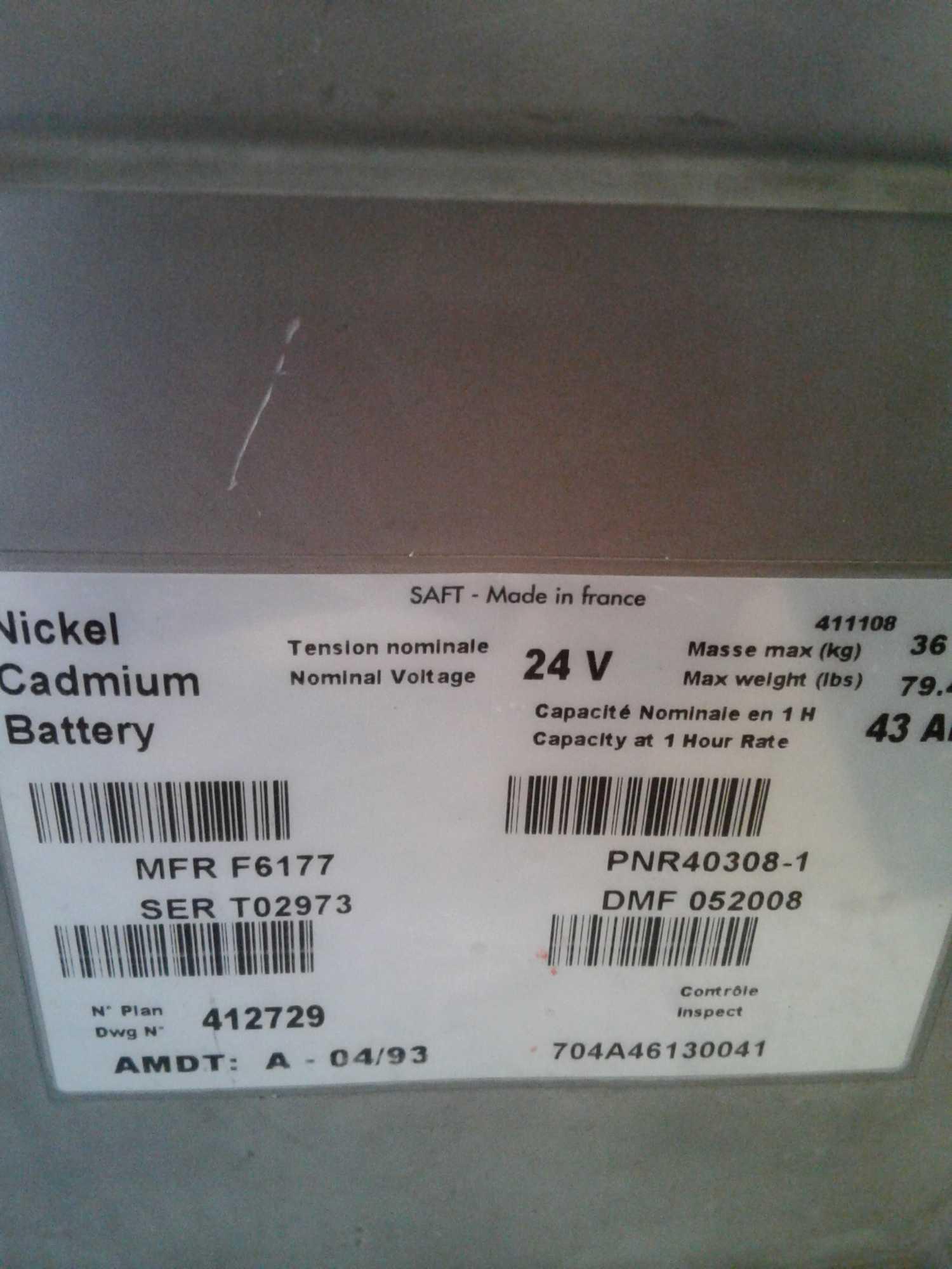 SAFT BATTERIES 40308-1 (OVERHAULED)