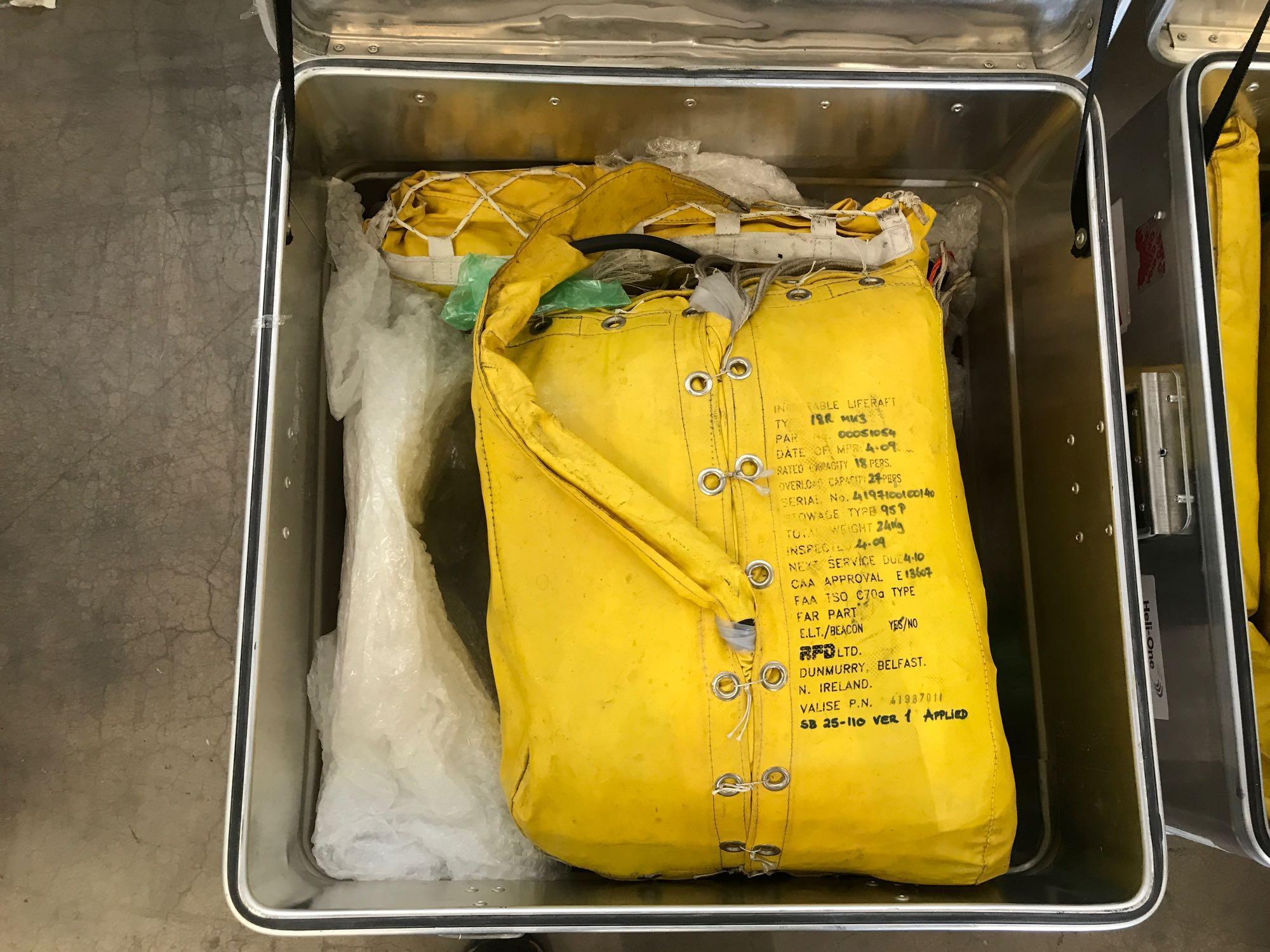 18RMK3 LIFE RAFTS 00051054 (AS REMOVED)