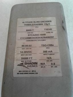 SHADIN AIRDATA ENCODER 8800T (A/R) & ALTITUDE DIGITIZER D120P2T (NEEDS REPAIR)