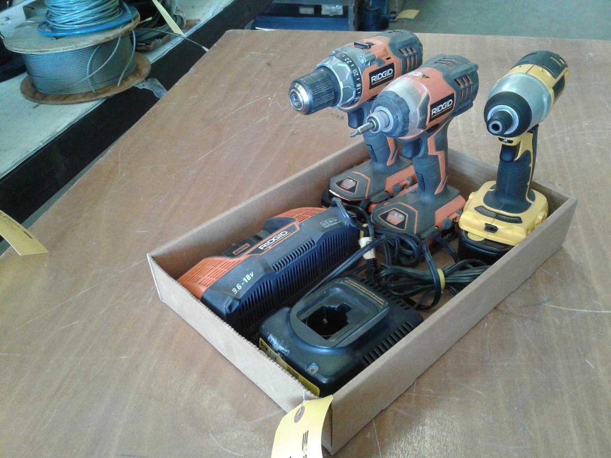 CORDLESS DRILLS WITH CHARGERS