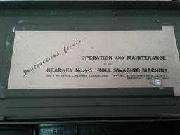 KEARNEY 6-5 ROLL SWAGING KIT