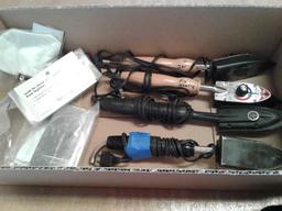 BOXES OF FABRIC IRONS