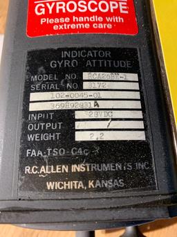 RC ALLEN ATTITUDE GYRO 102-0045-01 (OVERHAULED)