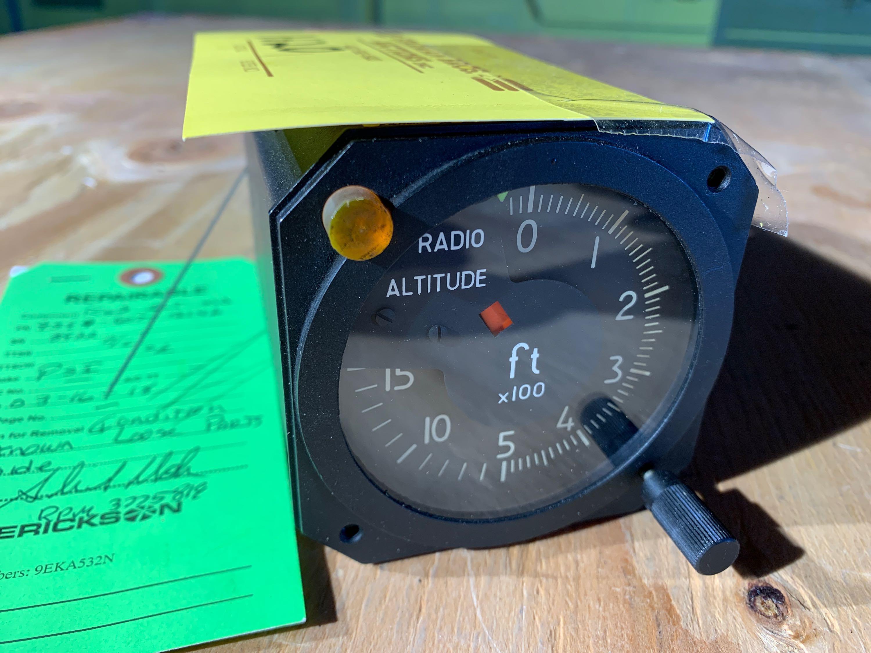 TRJ IND-021 RADIO ALTIMETER INDICATOR (1) 9599-607-12146, (1) 9599-607-12183