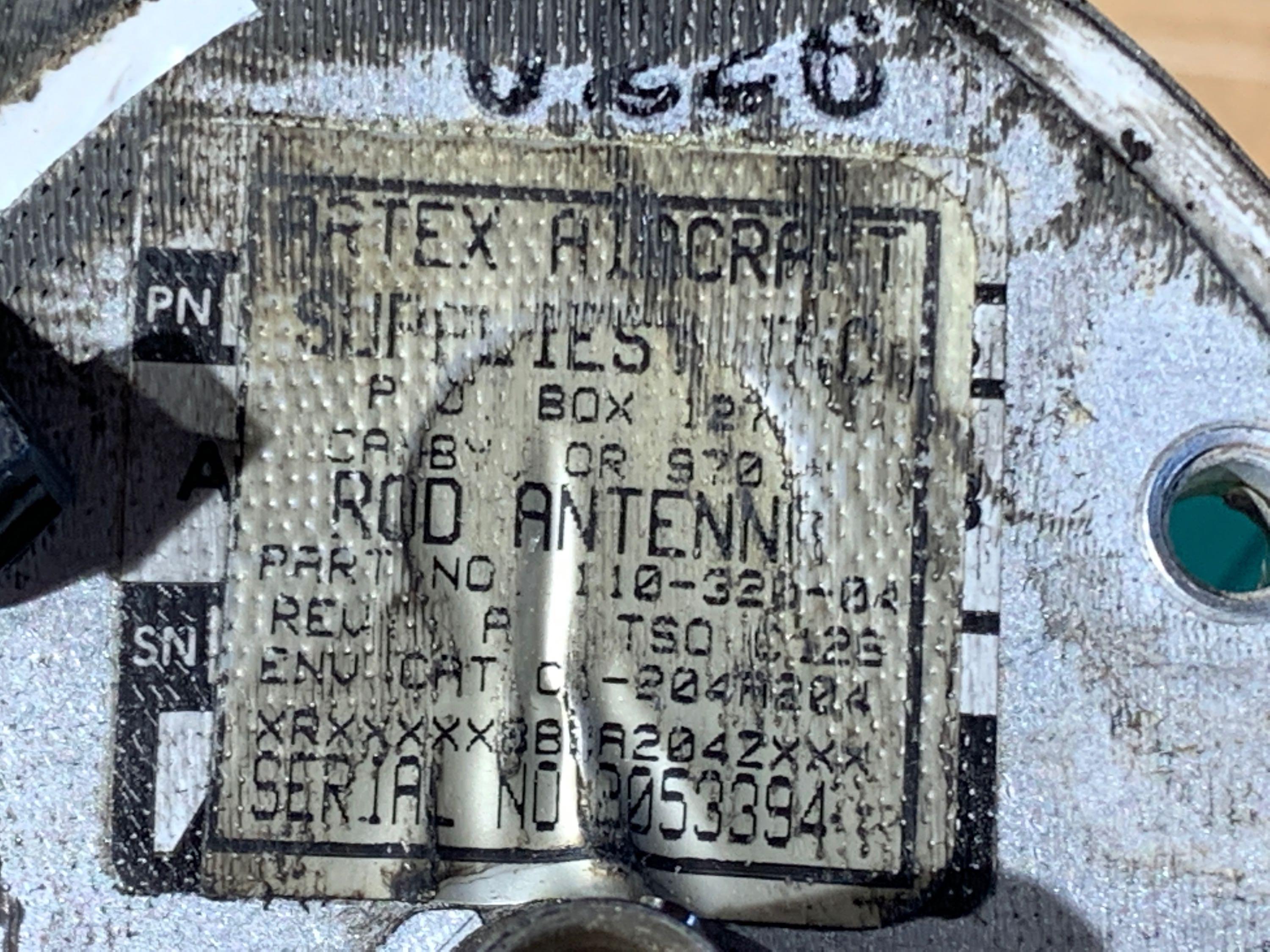 ELT ANTENNAS (1) 110-320 (NEW), (2) 110-318 (NO PPW), (1) 110-320-04 (REPAIRABLE)