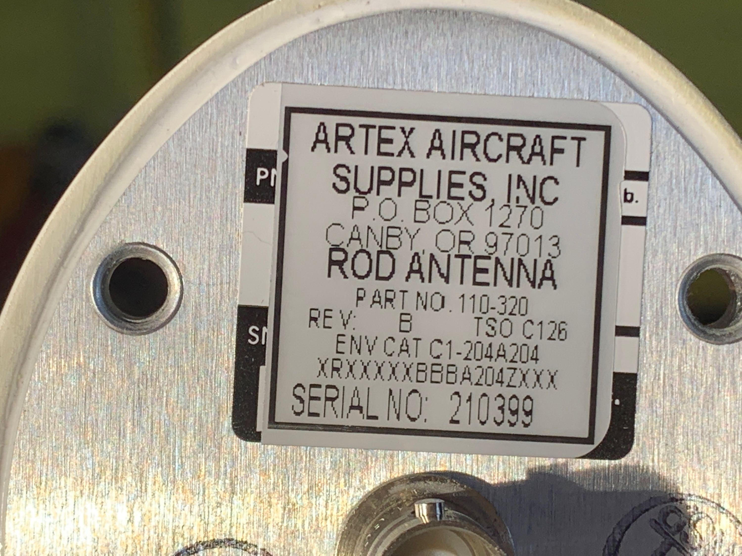 ELT ANTENNAS (1) 110-320 (NEW), (2) 110-318 (NO PPW), (1) 110-320-04 (REPAIRABLE)