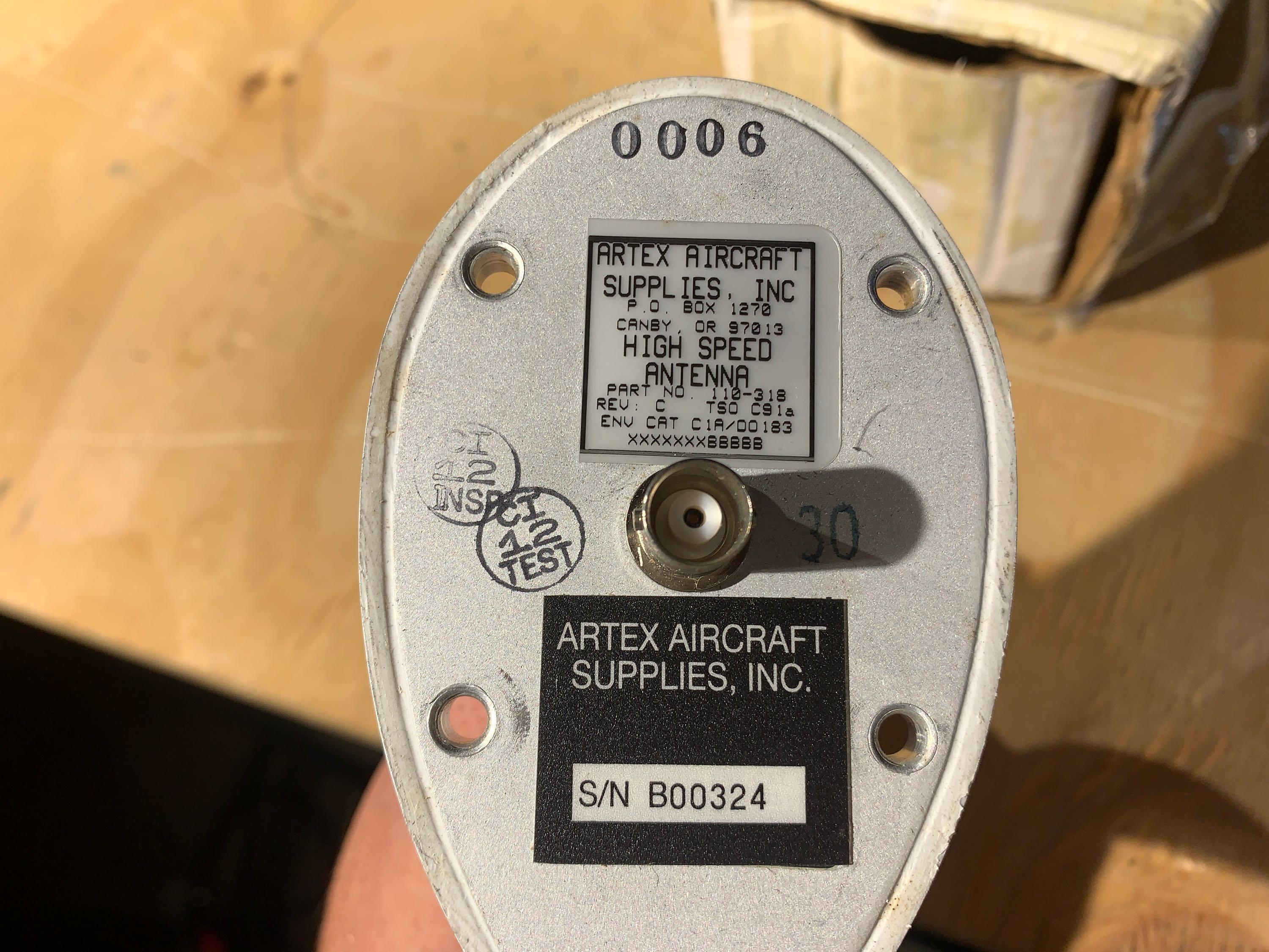 ELT ANTENNAS (1) 110-320 (NEW), (2) 110-318 (NO PPW), (1) 110-320-04 (REPAIRABLE)