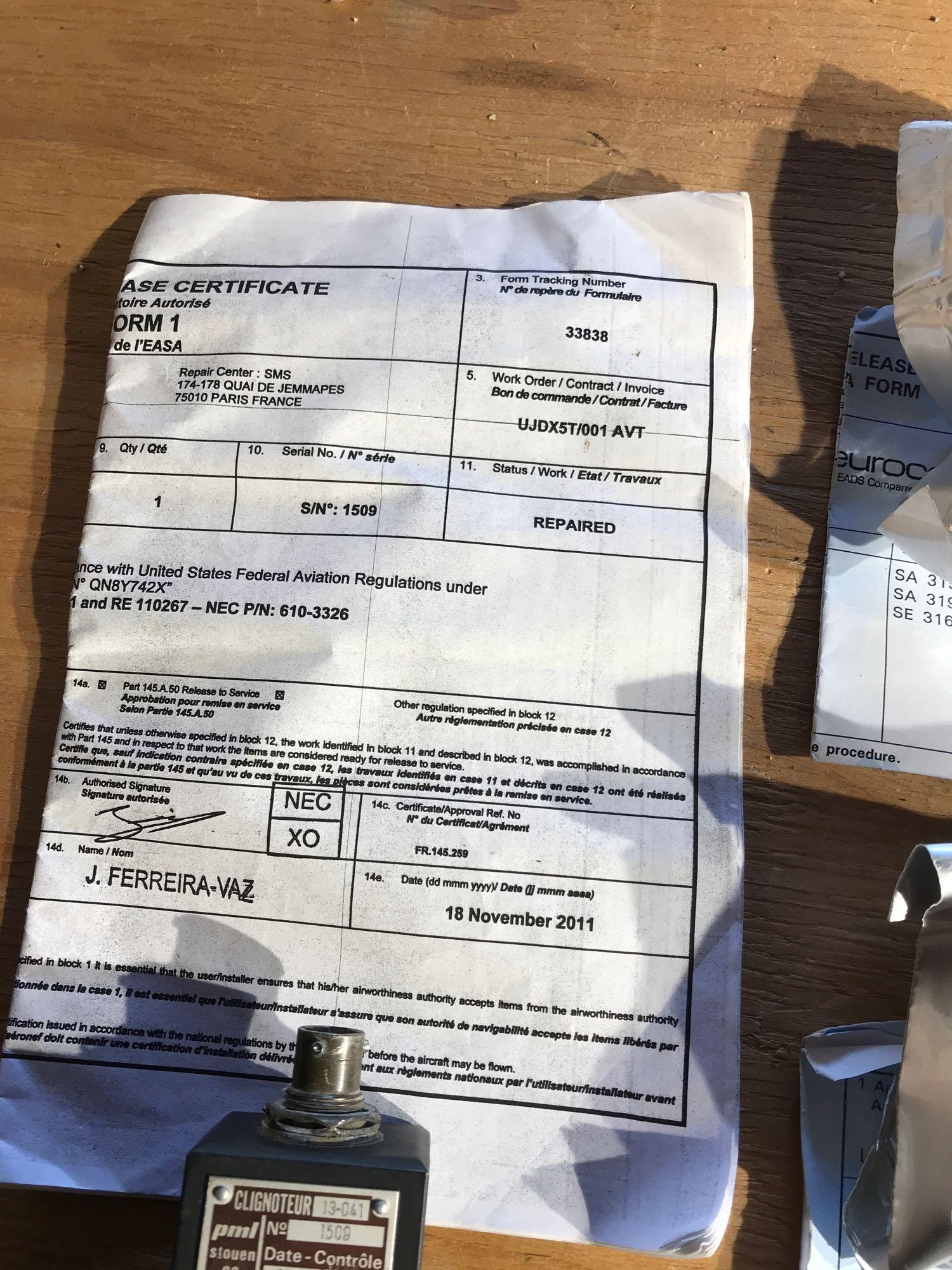 WARNING LIGHTS N6783413701 (REPAIRED & NEW)