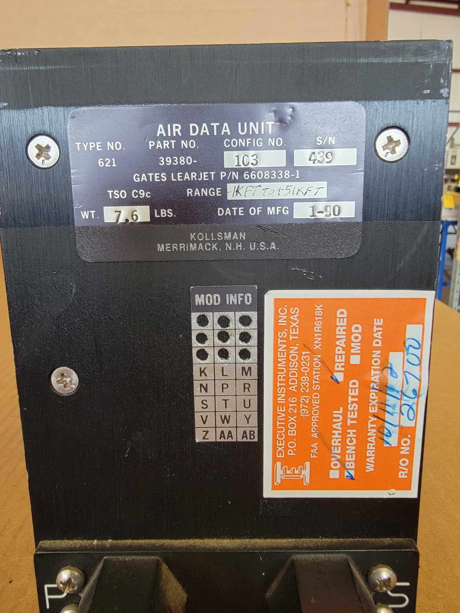 AIR DATA UNITS 39380-103/6608338-1