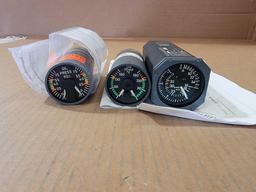 OIL PRESS/TEMP 6608404-1, DUAL OIL TEMP 523001 & AIRSPEED INDICATOR 2C131(02B7C1)