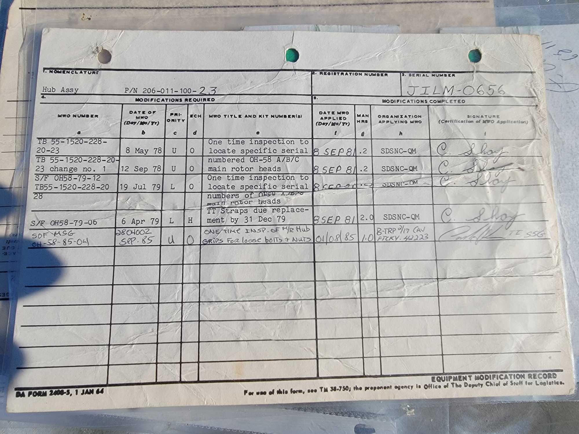 BELL 206-M/R HEADS