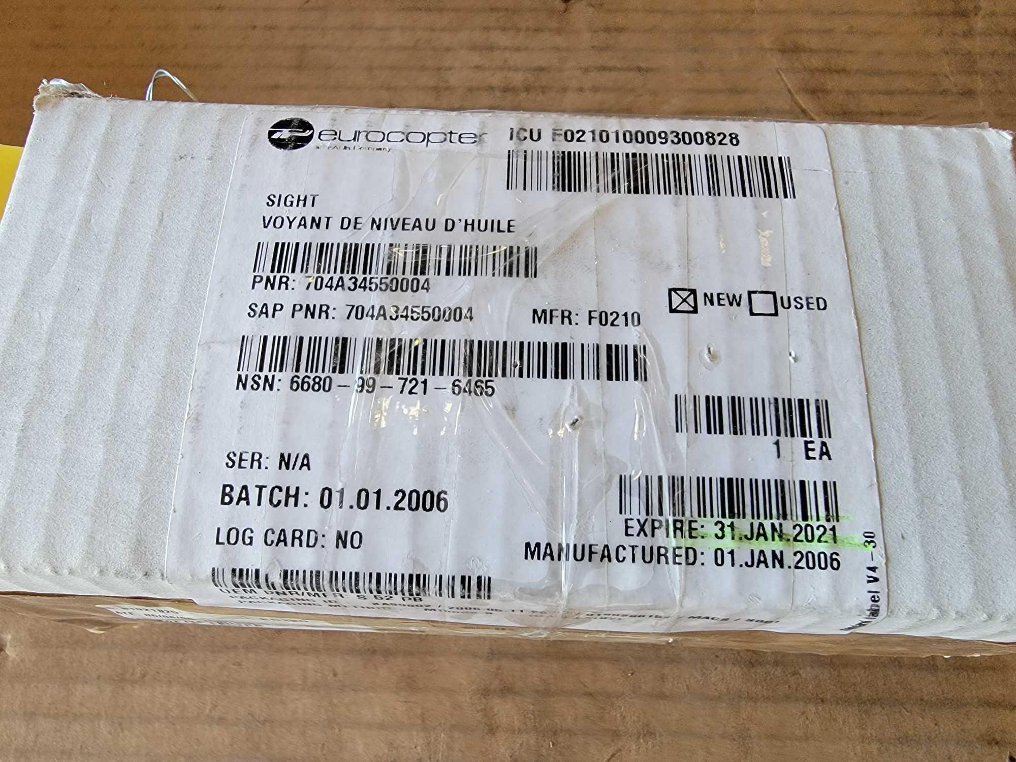 NEW EC120/155 AND EUROCOPTER INV PARKING BRAKE CONTROL 4206913, OIL INDICATOR S52PB, LAMPS