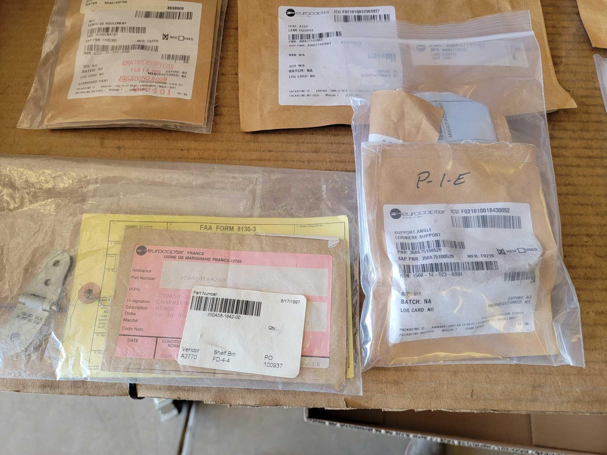 NE AS350 AIRFRAME REPAIR INV AND SERVICEABLE 109/119 INVENTORY